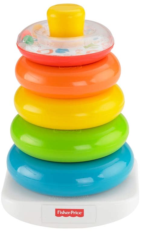 Fisher Price Rock A Stack Baby Toy Classic Roly Poly Ring Stacking Toy