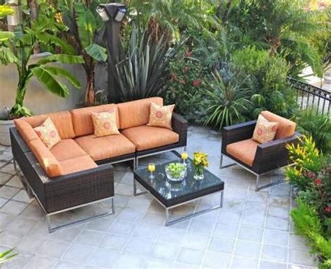 Summery Outdoor Sectionals For A Large Outdoor Space Sectional Patio Furniture Modern Patio