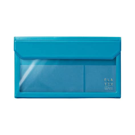 King Jim Flatty Multi Purpose Storage Bag Light Blue Envelope Size