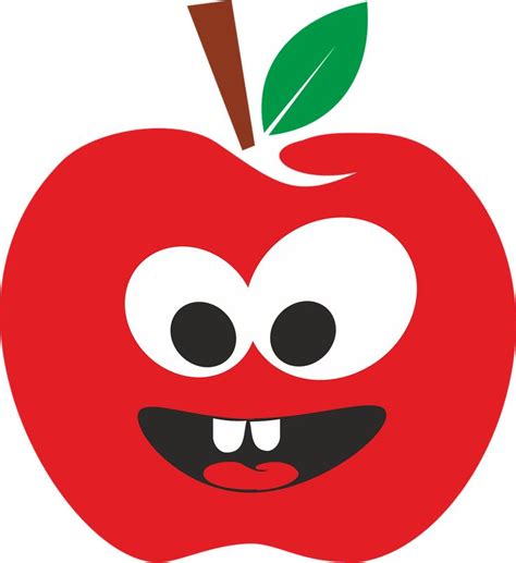 Jabłko Uśmiech Dziecinny Darmowa Grafika Wektorowa Na Pixabay