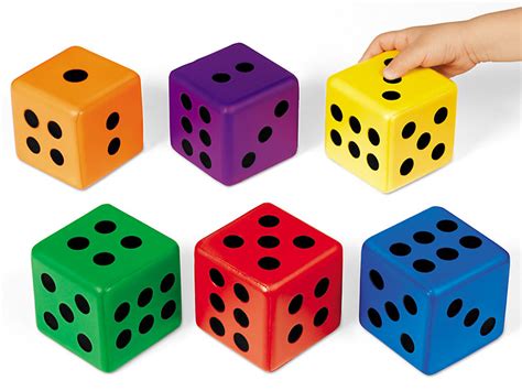 Giant Soft Dice Set Of 6 At Lakeshore Learning