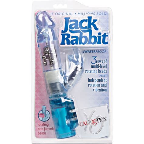 Waterproof Jack Rabbit Jelly Vibrator 10 Blue