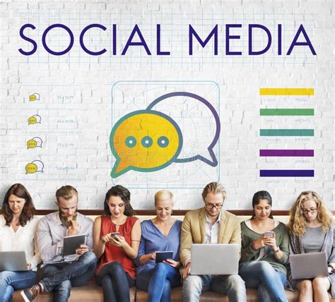 Social Media Speech Bubble Communication Concept Stock Image Image Of