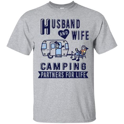 Husband And Wife Camping Partners For Life TShirt