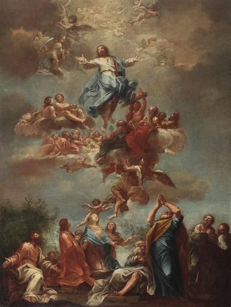 Inspirational Jesus Ascension Canvas Oil Painting Jesus Art Paintings