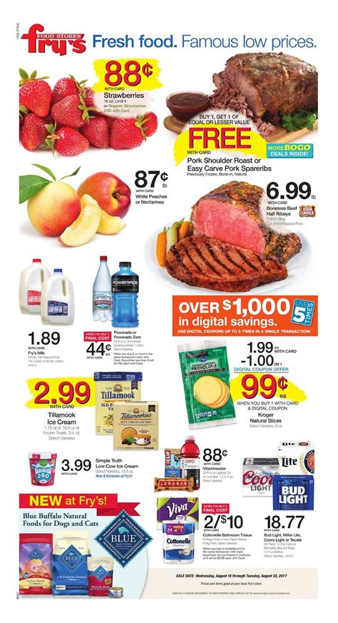 Find fry's food weekly ads, circulars and weekly specials. Fry's Weekly Ad Aug 16 - 22 2017