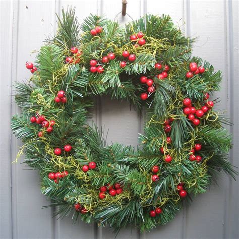 Faux Winter Christmas Berry Wreath By Pippa Designs