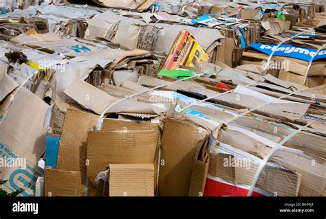 Waste Cardboard Stock Photo Alamy