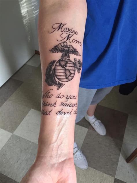 Mom Tattoo Inspiration Usmc Mom Tattoo Marine Mom Tattoo Marine