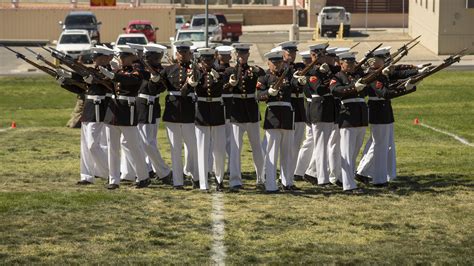 Combat Center Hosts Battle Color Detachment United States Marine