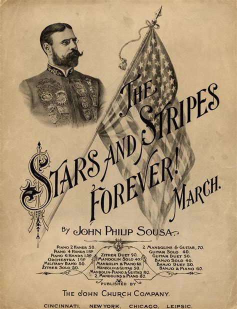 The Stars And Stripes Forever March By John Philip Sousa John Philip Sousa Today In