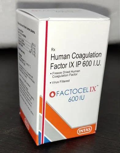 Human Coagulation Factor Ix Ip 600 Iu Factocel Ix 600iu At Rs 6500