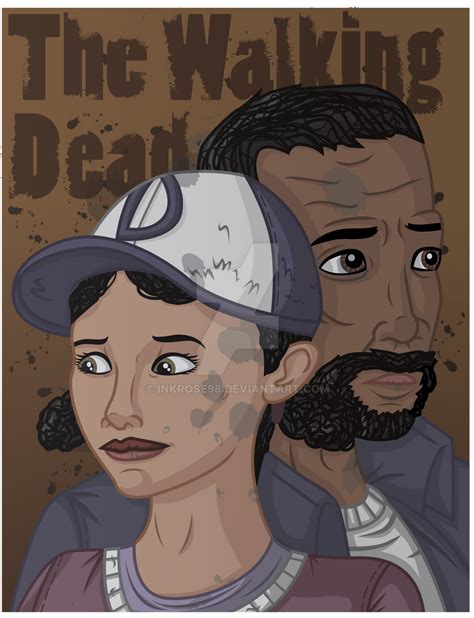 The Walking Dead Clementine And Lee By Inkrose98 On Deviantart