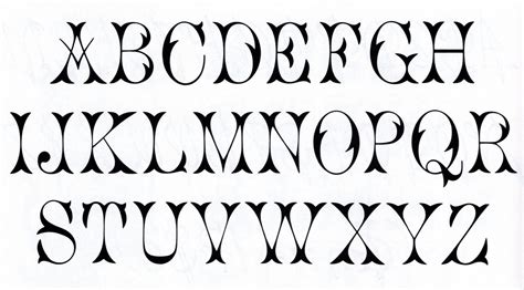 The main advantage over other similar fonts is the lack of connections between characters, that allows wide variety of spacing between letters. Printable Fancy Alphabet Letters | Vintage Free Font ...