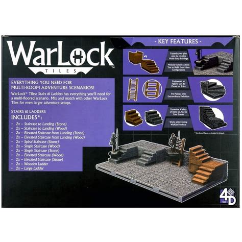Warlock 3d Terrain Tiles Stairs And Ladders Boardgamesca