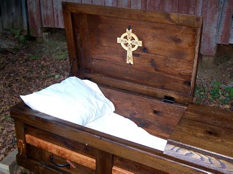 Wood Casket Wood Coffin Reclaimed Wood Casket Celtic Etsy Wood