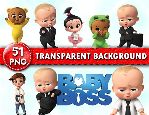 The Boss Baby Clipart Boss Baby Characters Boss Baby Png Etsy