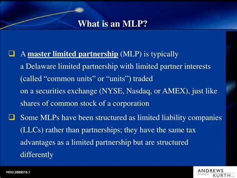 Ppt Master Limited Partnerships A Primer Powerpoint Presentation