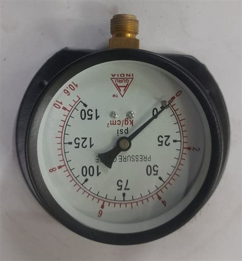 4 Inch 100 Mm H Guru Pressure Gauge 0 To 25 Bar 0 To 400 Psi At