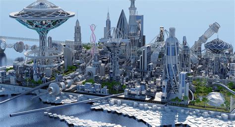 Hd Future City 3d Model By Wirecase3d