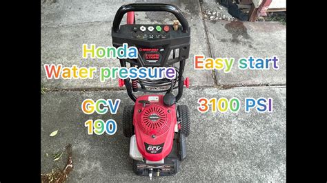 Honda Water Pressure Washer GCV190 YouTube