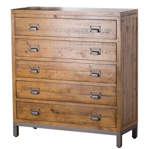 The Draftsman Five Drawer Chest Wooden Chest Of Drawers