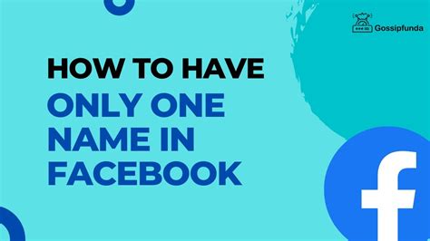 How To Have Only One Name On Facebook Youtube