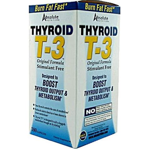 Absolute Nutrition Thyroid T 3 Weight Loss Supplement Dietary