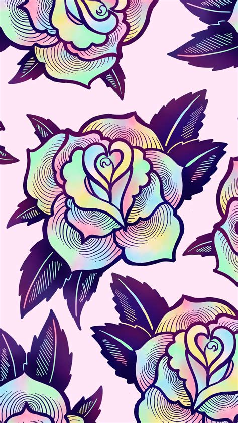 Free Digital Download Psychedelic Rose Wallpaper Trippy Wallpaper