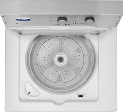 Front loading washers work by tumbling the clothes. Maytag MVWP475EW 28 Inch 3.6 cu. ft. Top Load Washer with ...