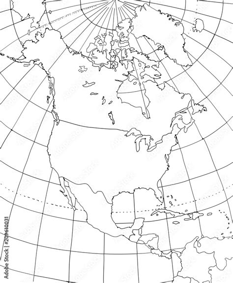 Contour Map Of North America North America With Smoothed Country
