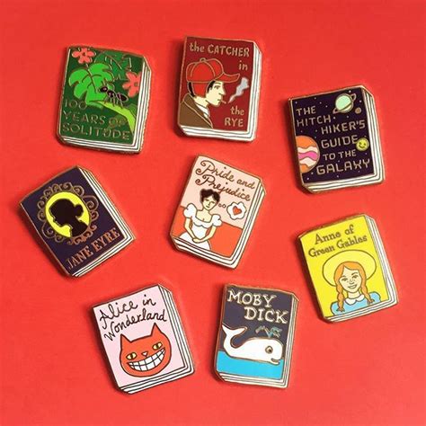 Enamel Book Pins Idealbookshelf Bookpins Book Pins Enamel Pins