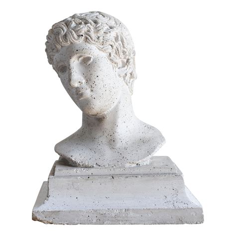 Spanish Cast Stone Male Bust Whelmet 2 Ft Tall For Sale At 1stdibs