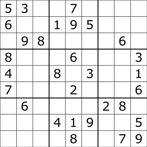 Sudoku Easy With Answer Key Printable