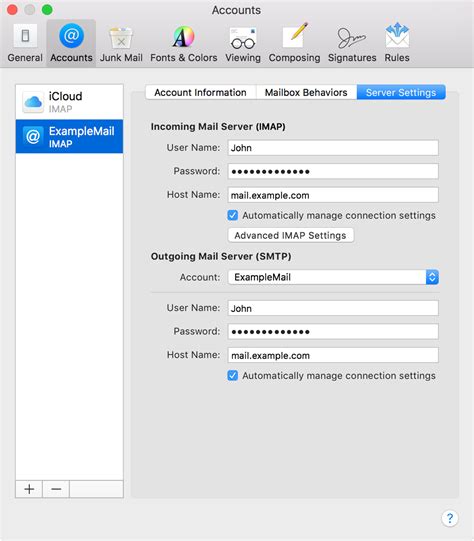 Mac Gmail Settings For Outgoing Mail Server Fasrchild