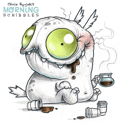 Morning Scribbles #1044 | Chris Ryniak on Patreon | Monster drawing ...