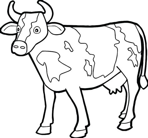 Cow Face Coloring Coloring Pages