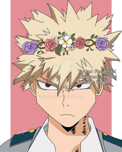 Flower Crown Bakugo By Fieryrei On Deviantart