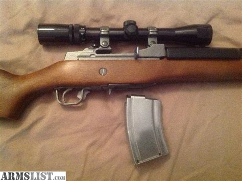 Armslist For Sale Ruger Mini 30 Mint With Scope