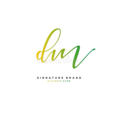Dm Letter Initial Logo Stock Illustration Illustration Of Logotype