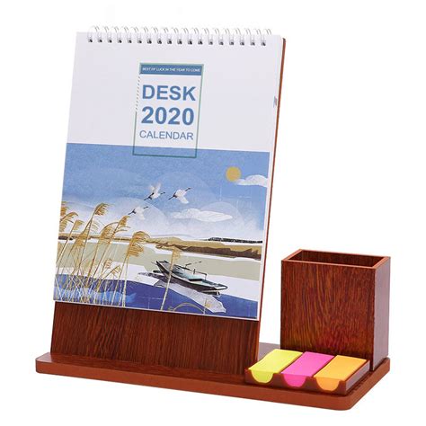 Custom Desk Calendar Printing With Pen Holder Base Custom Book Printing