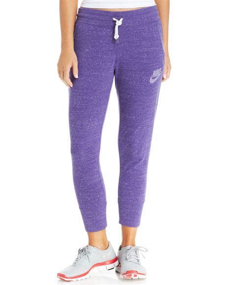 Nike Gym Vintage Capri Sweatpants In Purple Lyst