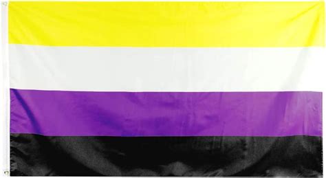 Buy Flaglink Nonbinary Pride Flag 3x5fts Lgbtqia Non Binary Nb Gender Rainbow Banner Online In