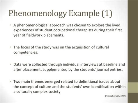 qualitative phenomenological research design