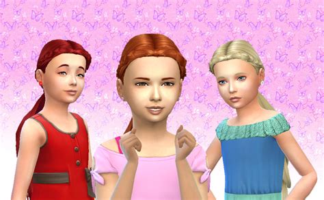 Mystufforigin Winding Hair For Girls Sims 4 Hairs