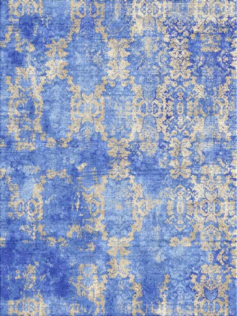 Blue And Gold Silk Rug Interiordesign Artisan Rugs Rugs Fine