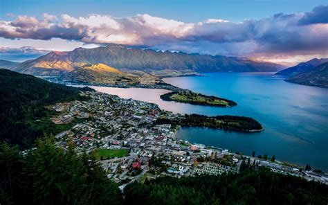 Fondos De Pantalla Queenstown Nueva Zelanda Lago Wakatipu Bahía