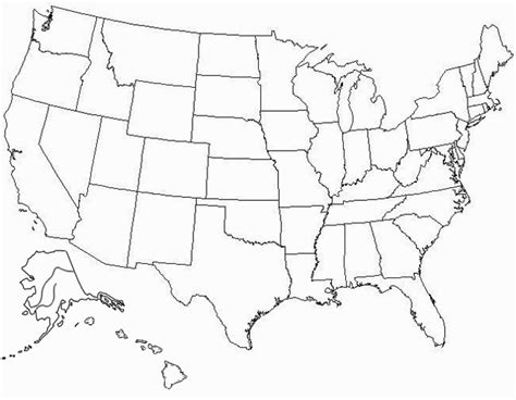 Blank Us State Map Quiz Blank Map Us States Quiz Map Usa States Quiz