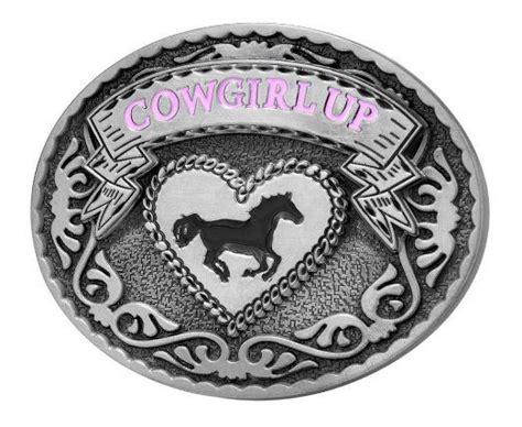 Buckle Rage Cowgirl Up Rodeo Belt Buckle Western Design
