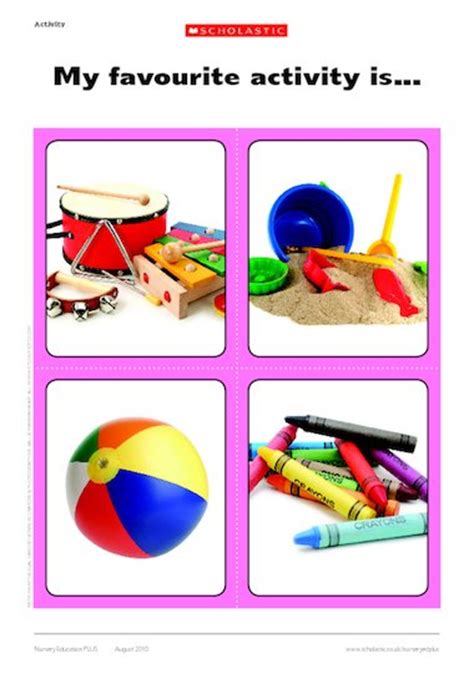 My Favourite Things Poster Images Early Years Teaching Resource
